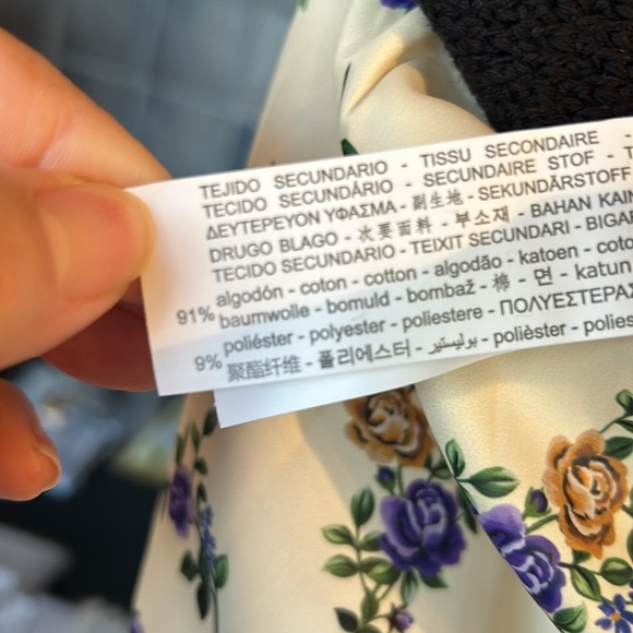 ZARA Satin Crochet Maxi Dress size small - Picture 7 of 7